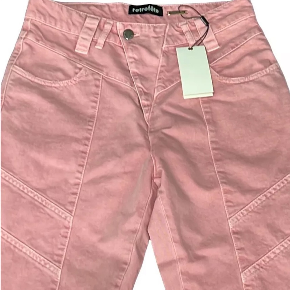 Pink retrofete jeans. Size 28